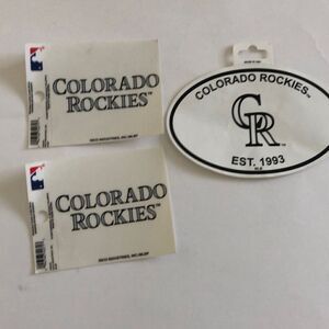 Colorado Rockies car reusable decals 4”x3”
